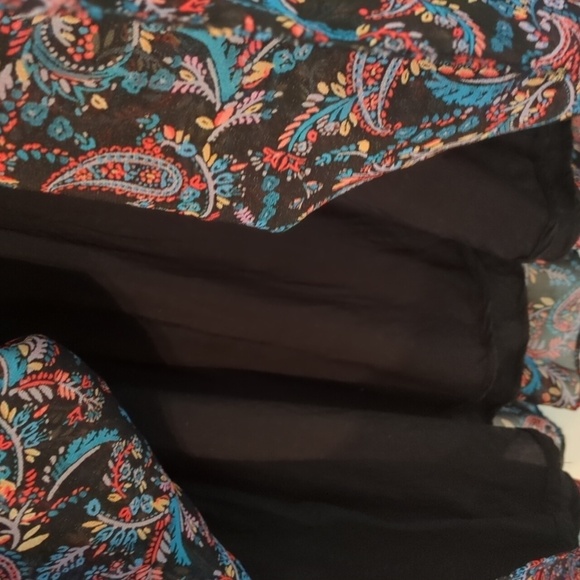 Anthropologie Vanessa Virginia Smocked Waist Long sleeves Sheer Boho Sun dress - Picture 7 of 15